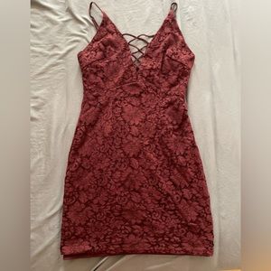 ASTR Strappy Lace Dress